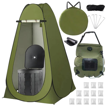 Portable Pop-Up Toilet Set